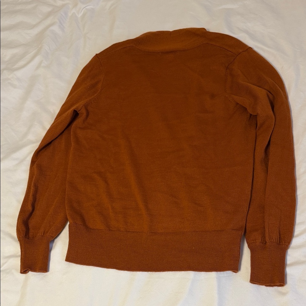 Women’s Christian Siriano Burnt Orange Sweater - Picture 4 of 5